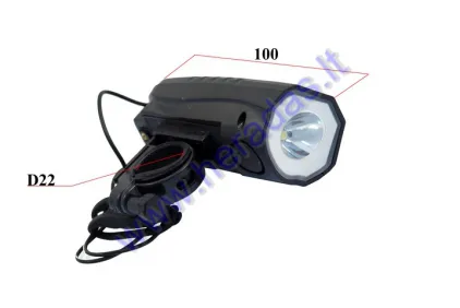 LED headlight for motorized bicycle