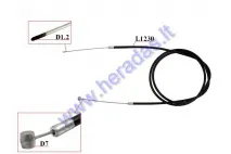 Clutch cable for motorized bicycle