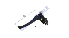 Brake lever for motorized bicycle