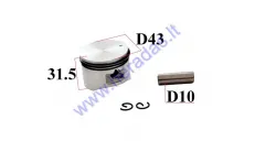 PISTON SET FOR 4-STROKE MOTORIZED BICYCLE ENGINES 50cc