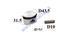 PISTON SET FOR 4-STROKE MOTORIZED BICYCLE ENGINES 50cc