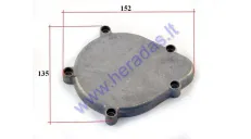 Engine cover cap for motorized bicycle