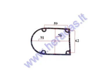 Motorinio dviračio variklio generatoriaus dangtelio tarpinė  50-80-100cc varikliams
