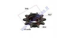 Engine sprocket for motorized bicycle 10 teeth