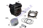 Cylinder and piston set for scooter D70