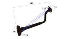 Scooter muffler exhaust pipe GY6 50cc