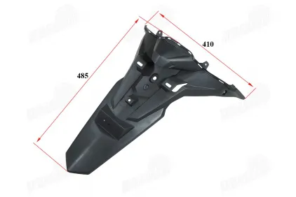 Rear fender for scooter fits RUBI50