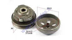 Variator, clutch with pulleys for scooter