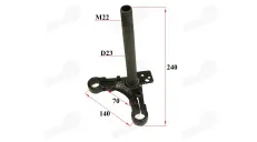 Fork holder saddle with stand for motorcycle, scooter, moped fits CHAMP DELTA, CHAMP MONTANA