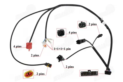 Motorolerio, skuterio ECU laidai tinka RUBI50, FLASH50
