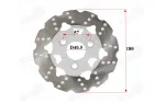 Front brake disc of scooter fits RUBI50, FLASH50