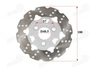 Front brake disc of scooter fits RUBI50, FLASH50