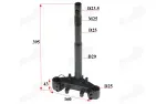 Handlebar fork holder saddle with stand for scooter fits RUBI50, FLASH50