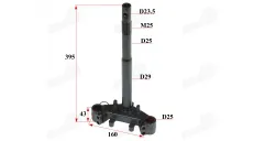 Handlebar fork holder saddle with stand for scooter fits RUBI50, FLASH50