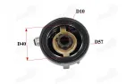 Speedometer reducer for scooter D10 fits RUBI50, FLASH50