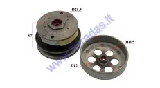 Clutch pulley assembly for scooter 50-80cc Minarelli  Yamaha, Aprilia, Malaguti,MBK