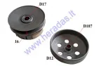 Clutch pulley assembly for scooter 50cc 22 teeth Baotian, Barton, Benzer, Buffalo/Quelle,  Ecobike, Ferro