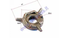 Variator fan gear (kick ratchet gear) for scooter