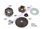 Motorolerio variatorius 50cc GY6 8,5gr 4T