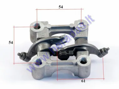 Rocker arm valve camshaft assembly for scooter