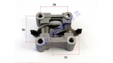 Rocker arm valve camshaft assembly for scooter