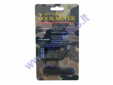 Vehicle service hour vibrational meter