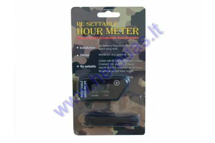 Vehicle service hour vibrational meter