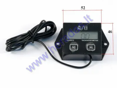 Vehicle service hour meter and tachometer SY-N3