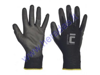 Work gloves with rubber, size 10