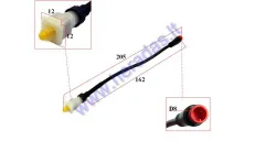 Height locking mechanism switch for wheelchair trailer