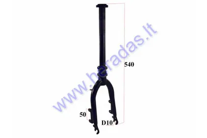 Wheelchair trailer fork