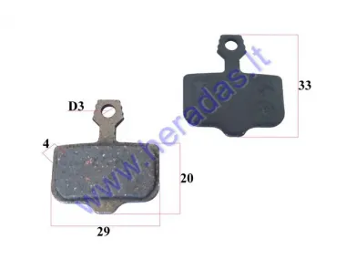 Brake pads for WHEELCHAIR TRAILER