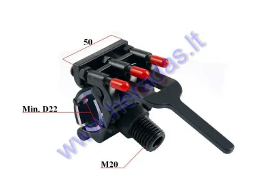 Fastening (hooking) mechanism for wheelchair trailer