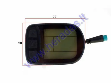 Electronic display for wheelchair trailer