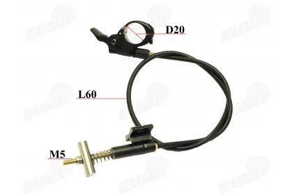 Device release cable for wheelchair trailer fits MT01, MT02, MT03