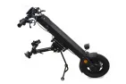 Neįgaliojo vežimėlio treileris, trauktuvas 12 colių ratas, 36V 350w. 13 Ah baterija.Skirtas rankomis varomus neįgaliųjų vežimėlius paversti savaeigiais.