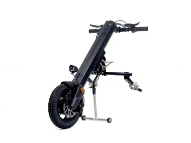 Wheelchair trailer, tractor 12 inch wheel, 36V 350w. 13 Ah battery Designed to turn manual wheelchairs into self-propelled ones.