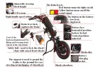 Neįgaliojo vežimėlio treileris, trauktuvas 36V 350w. 11.4 Ah baterija,12 colių ratasSkirtas rankomis varomus neįgaliųjų vežimėlius paversti savaeigiais.