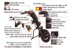 Wheelchair trailer 36V 350w. 14 Ah battery,12 inches rim. Designed to turn hand driven wheelchairs into self-propelled wheelchairs