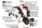 Neįgaliojo vežimėlio treileris, trauktuvas 36V 350w.  8.8 Ah baterija,12 colių ratasSkirtas rankomis varomus neįgaliųjų vežimėlius paversti savaeigiais.