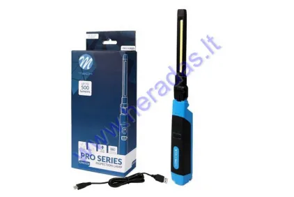Nešiojama garažo lempa LED 3.7V 2500Mah Įkraunama 500LUMEN ILPRO104