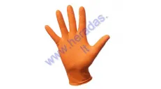 Nitrile non-slip gloves ROOKS STRONG Size M,L,XL. M-100pcs, L,XL-90pcs , orange