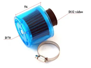 Sports wire mesh air filter with cover for motorcycle, quad bike