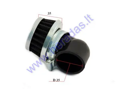 Wire mesh air filter D35 angle 90° L35