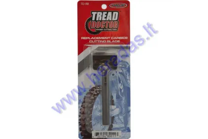 Replacement cutting blade for tyre groover and cutter tool