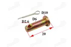 Brake master cylinder connector pin with pedal brake caliper PitBike