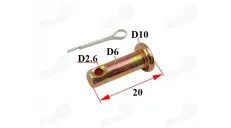 Brake master cylinder connector pin with pedal brake caliper PitBike