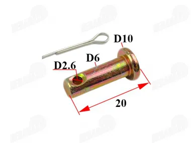 Brake master cylinder connector pin with pedal brake caliper PitBike