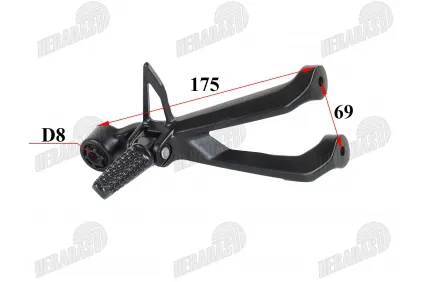 Rear right footpeg motorcycle fits NAKED50 Rear right footpeg motorcycle fits NAKED50