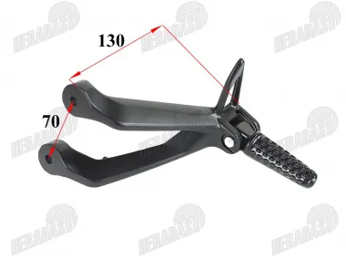 Rear left footpeg motorcycle fits NAKED50